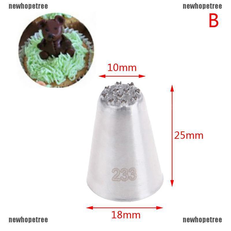 Bộ 1/3 đầu bắt bông kem trang trí chất liệu thép không gỉ