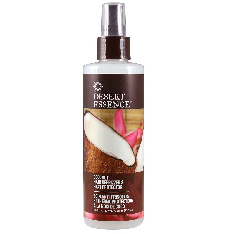 Dưỡng Tóc Desert Essence Coconut Hair Defrizzer and Heat Protector