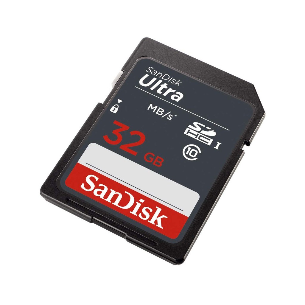 Thẻ nhớ SDHC Sandisk Ultra 32GB upto 100MB/s UHS-I (dành cho máy ảnh) - Hãng phân phối chính thức