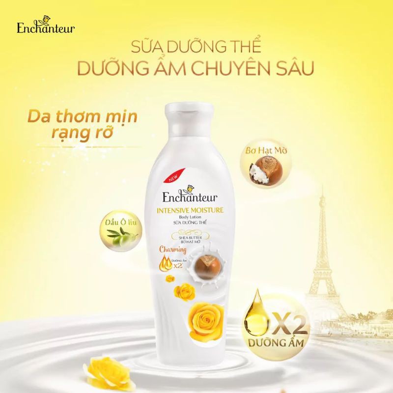 Sữa dưỡng thể enchanteur 200g