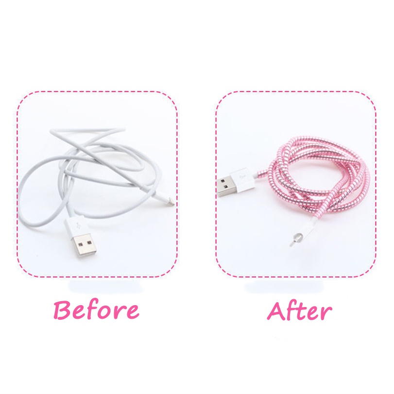 Lesser Colorful Data cable headphone cable protector Data Cable Protective Sleeve Winding Wire