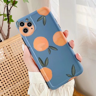 Ốp điện thoại in hình quả cam cổ điển cho iPhone11 11Promax xs xr ix i8p i7plus