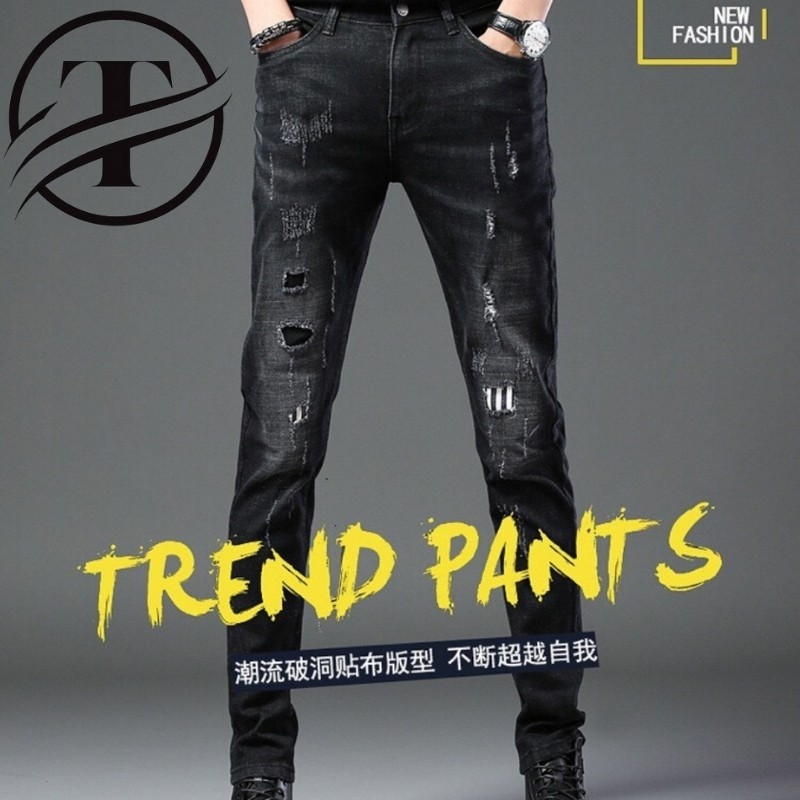 Quần Jean Nam Ống Côn Co Dãn 4 Chiều Màu Đen QJ04 | BigBuy360 - bigbuy360.vn