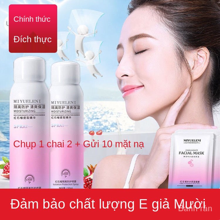 Cách Ly Kem Chống Nắng Xịt Dưỡng Ẩm Làm Trắng Chống Thấm Nước Và Mồ Hôi Giữ Ẩm Lựu Đỏ Kem Quân Sự Đào Tạo Sinh Viên Nữ