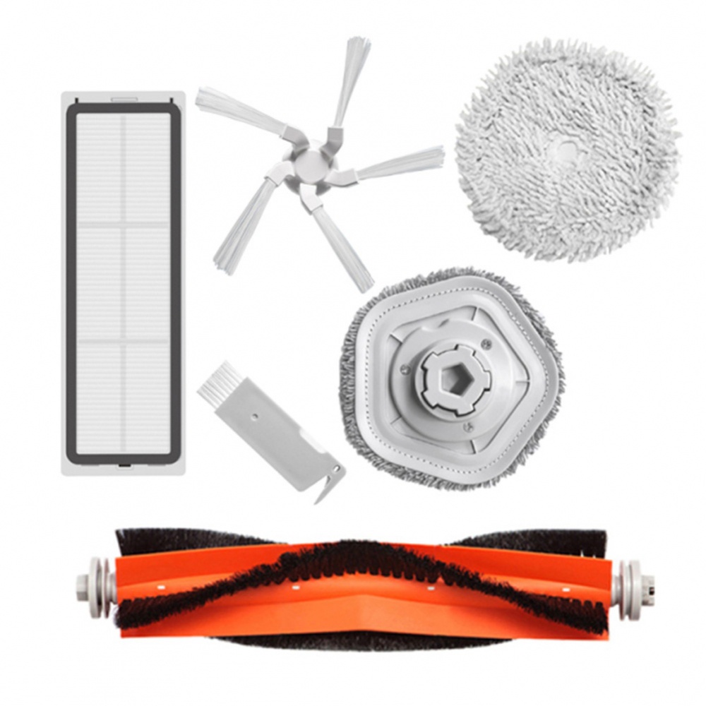 Set phụ kiện có bàn chải lăn bên hông và vải lau dành cho máy hút bụi W10