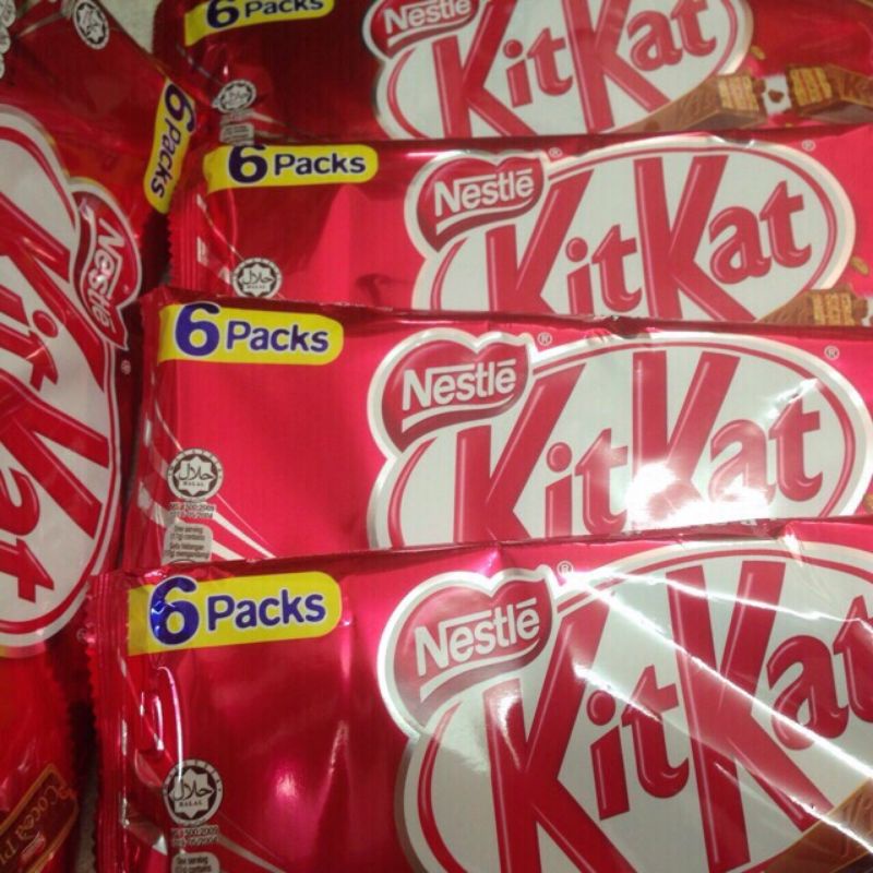 Kitkat socola gói 6 thanh 102 gram