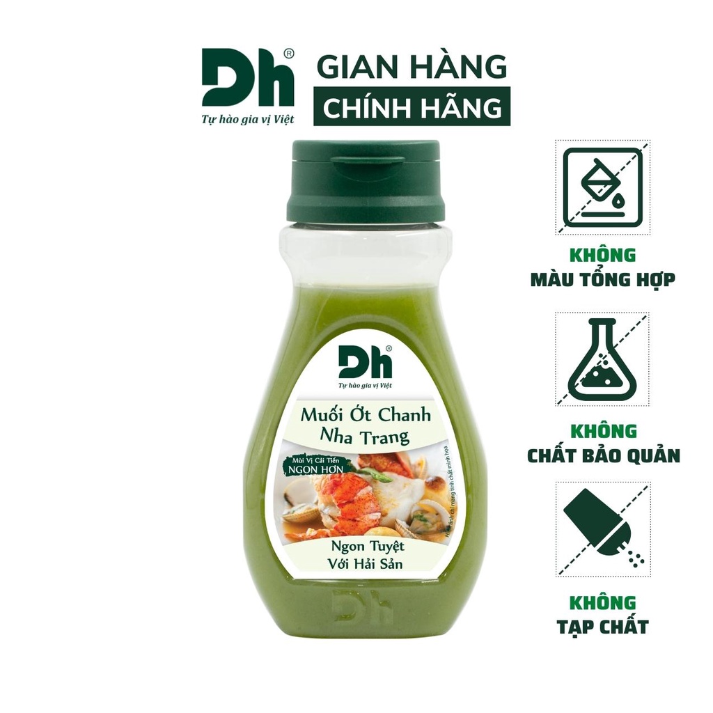 Muối ớt chanh Nha Trang DH Foods gia vị nước sốt chấm hải sản đồ nướng 120/200gr - DHSCH05