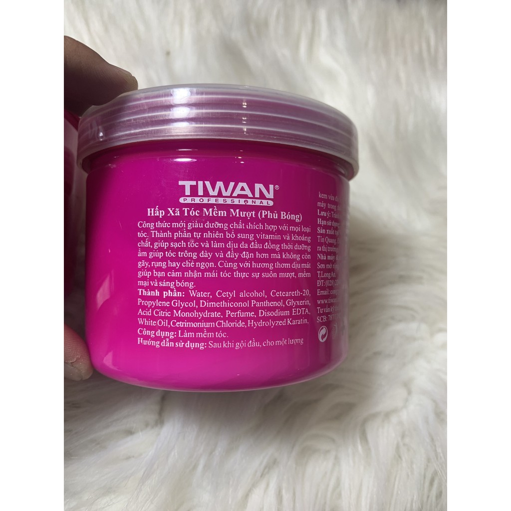Hấp Dầu Tiwan Hồng Glossy Silky Soft 500ml