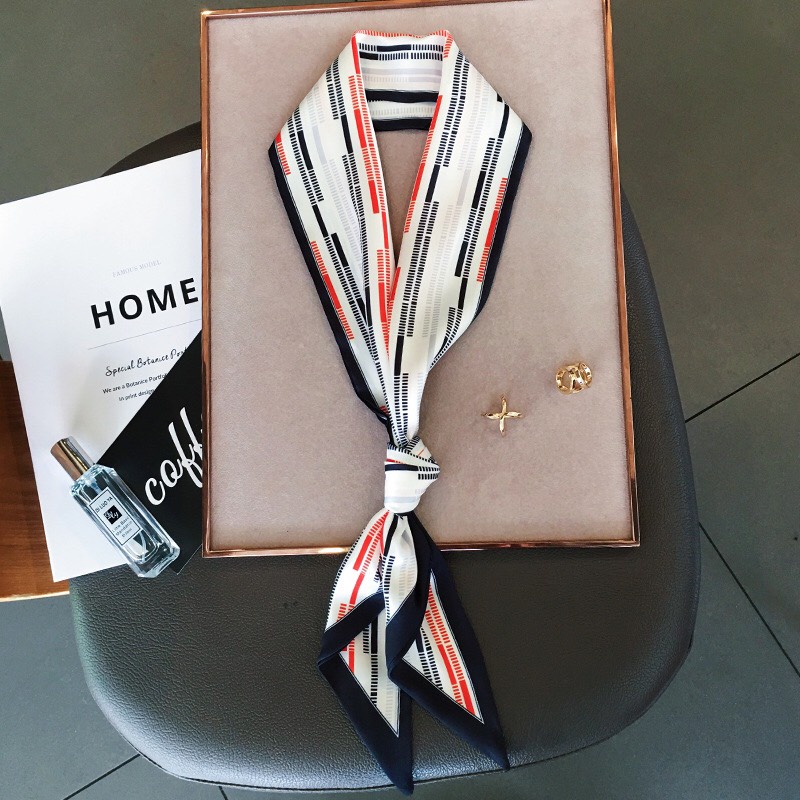 Khăn lụa công sở cao cấp kiểu dáng thanh lịch cho nữ K003 size 13cm*145cm