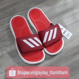 dép nam-alphabounce quai ngang mẫu basic trắng đen
