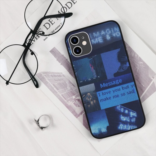 Ốp Lưng iPhone hình midnight blue collage art cubism sang chảnh  cho các dòng SAMSUNG PAP20210515