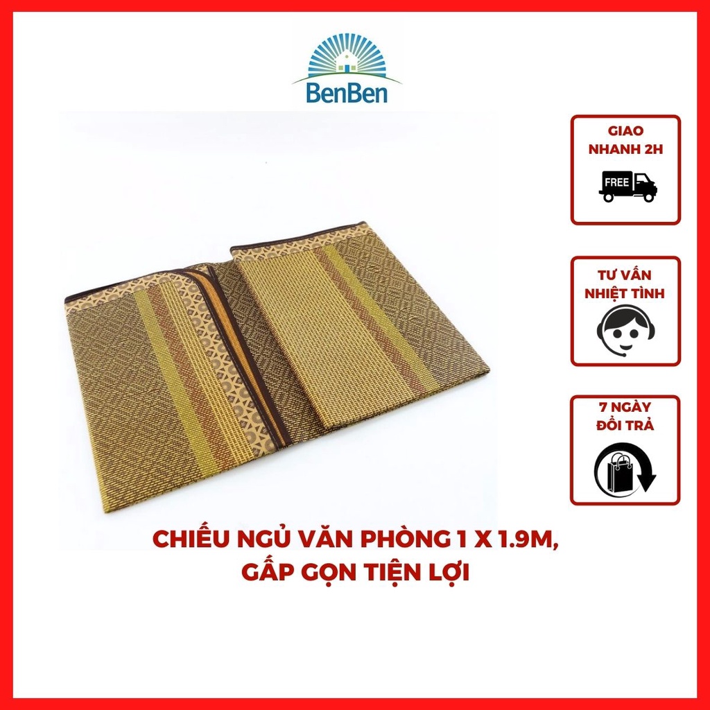 Chiếu văn phòng gấp gọn tiện lợi size 1x1.9m, thiết kế thoáng mát và dễ vệ sinh - Ben Ben - chiếu điều hòa, office mat