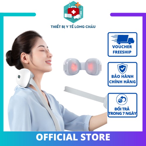 Máy Mát Xa Vai Cổ  Xoa Bóp Thư Giãn Chườm Nóng Giảm Đau Mỏi, Thiết Kế Đơn Giản, Sạc Nhanh Công Nghệ Type-C