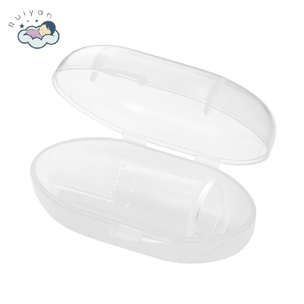 Bàn chải đánh răng bằng silicon tiện lợi cho bé