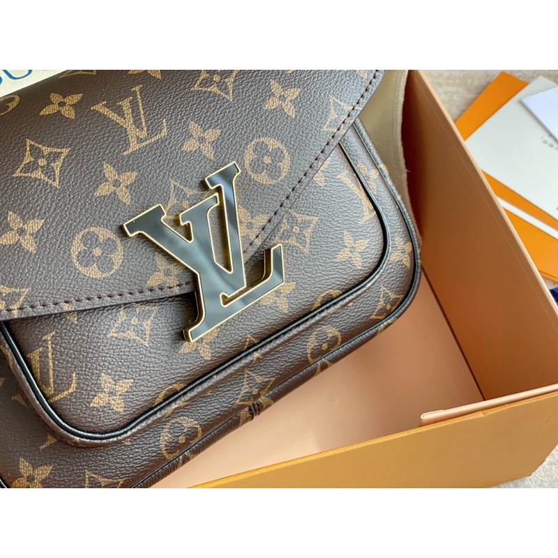 Túi đeo vai nữ hai dây LOuis Vuitton LV da thật nhập khẩu hàng cao cấp