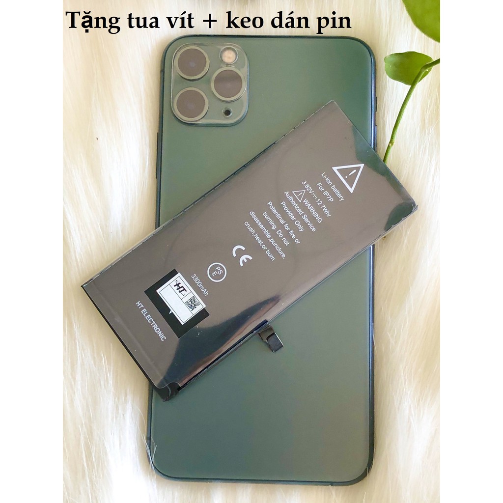 PIN TRÂU - PIN HT DUNG LƯỢNG CAO CÁC DÒNG iPhone 5S ĐẾN X - Tặng seal dán pin + Vít mở iphone