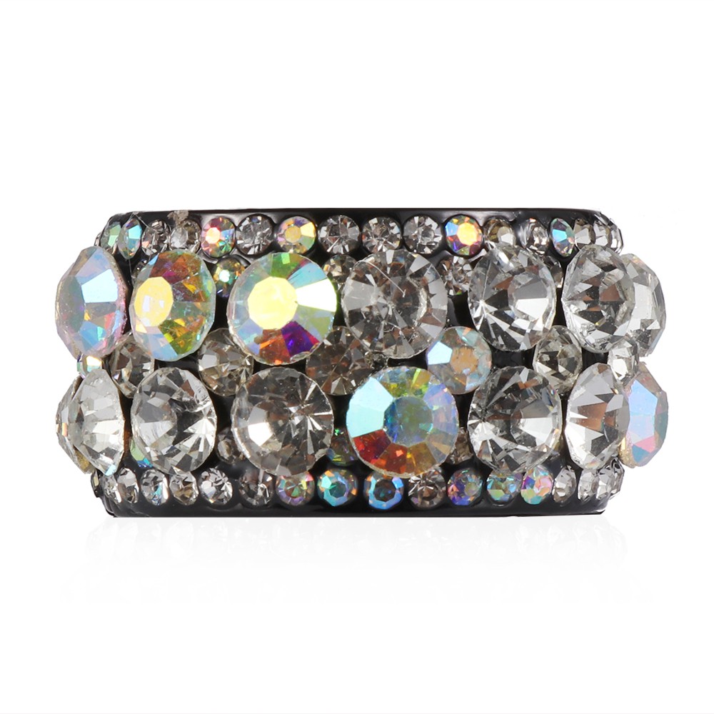 Kẹp tóc tròn đính đá xinh xắn cho nữ