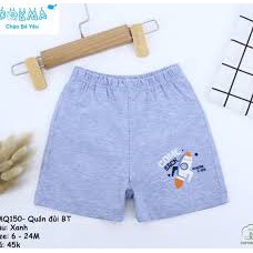 Dokma- Quần đùi chất cotton mềm mát cho bé trai 6-24m DMQ150