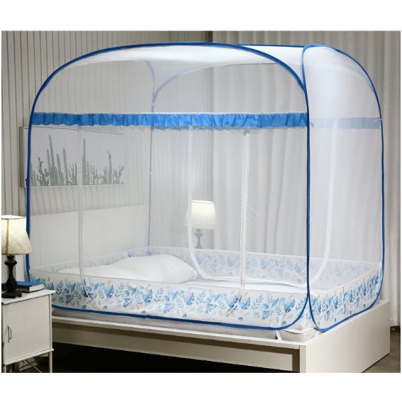 Màn Chụp Tự Bung Đỉnh Vuông Cao Cấp Tiến Đạt - Mùng Gấp Chống Muỗi - BH 12 Tháng