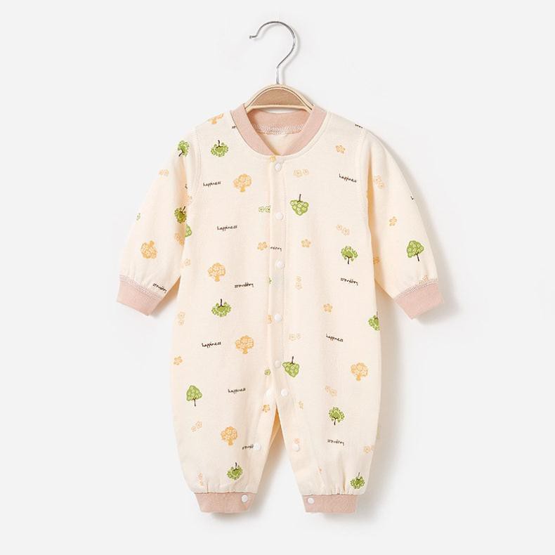 Quần áo sơ sinh mùa đông Bộ bodysuit cotton cho bé 0-1 tuổi trai gái