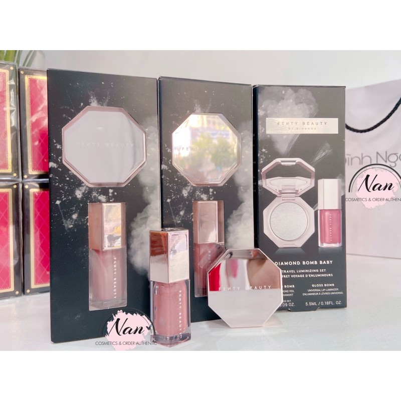 [Sẵn]Set Fenty Highlight và Son Bóng Fussy | BigBuy360 - bigbuy360.vn