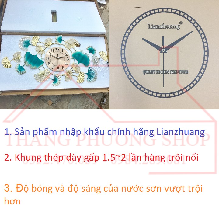 Đồng Hồ Treo Tường Decor TP-073 ( Hàng Chính Hãng Lianzhuang)