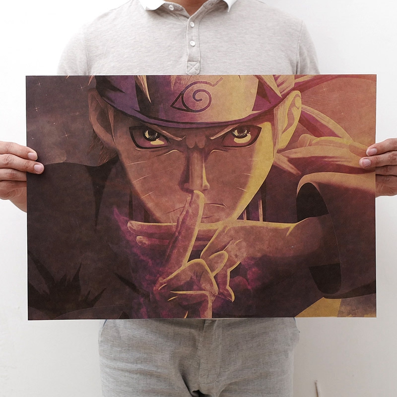 Áp phích in hình naruto treo trang trí tường