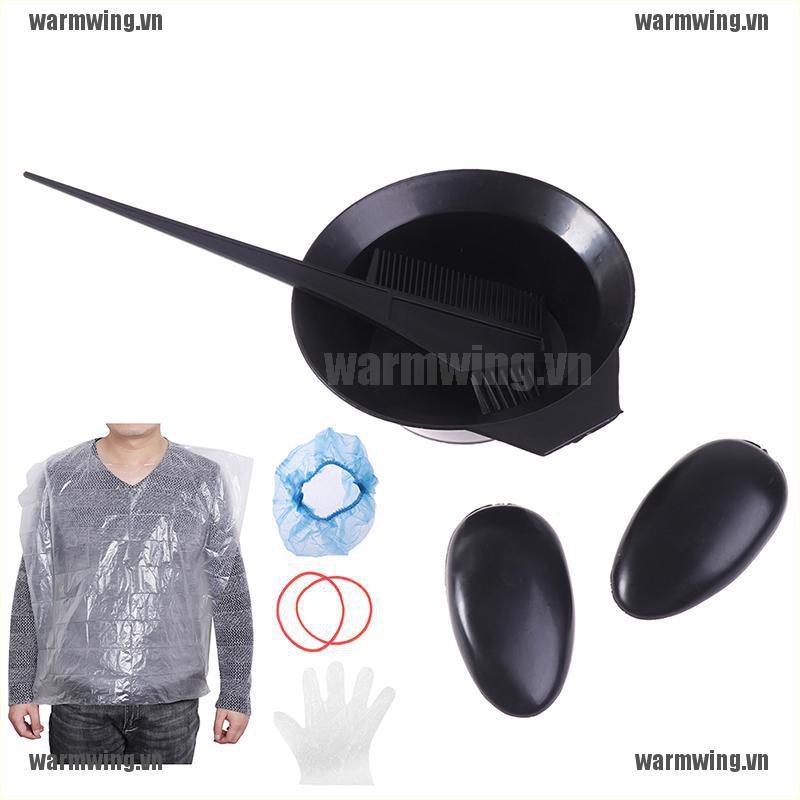 Bộ 8 Dụng Cụ Tô Nhuộm Tóc Gồm Bát + Găng Tay + Lược + Tô Đựng Thuốc Nhuộm Tóc Tiện