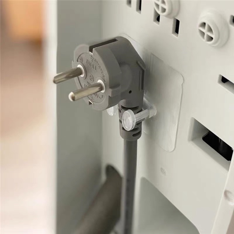 Móc trong suốt giữ chân cắm điện tiện lợi