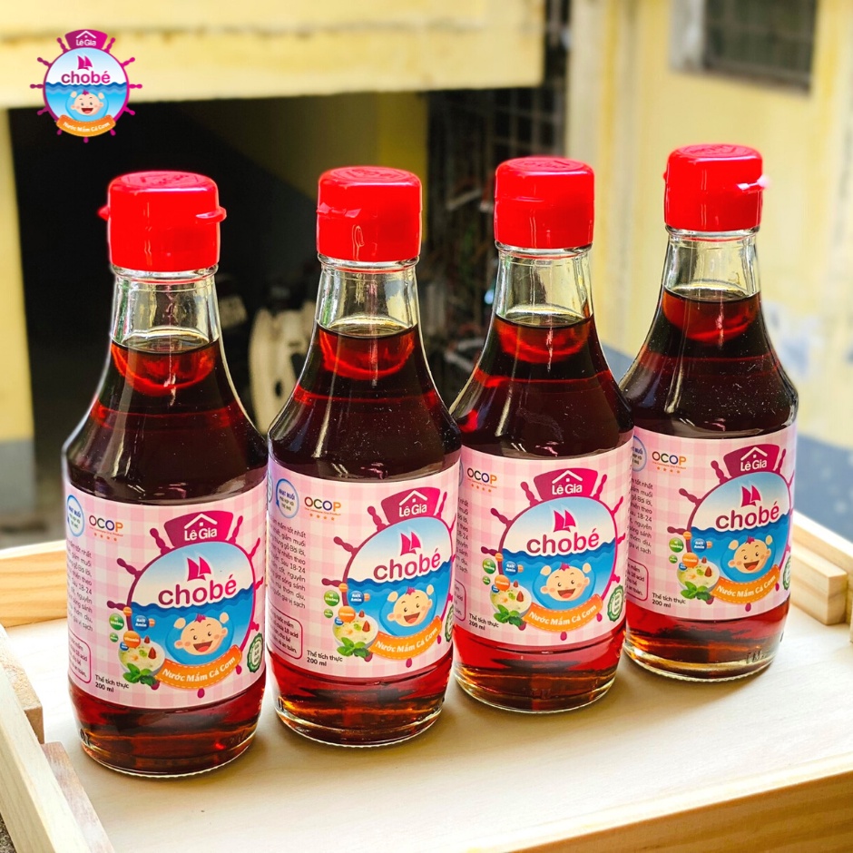 Nước mắm cho bé ăn dặm Lê Gia chai thủy tinh 200ml