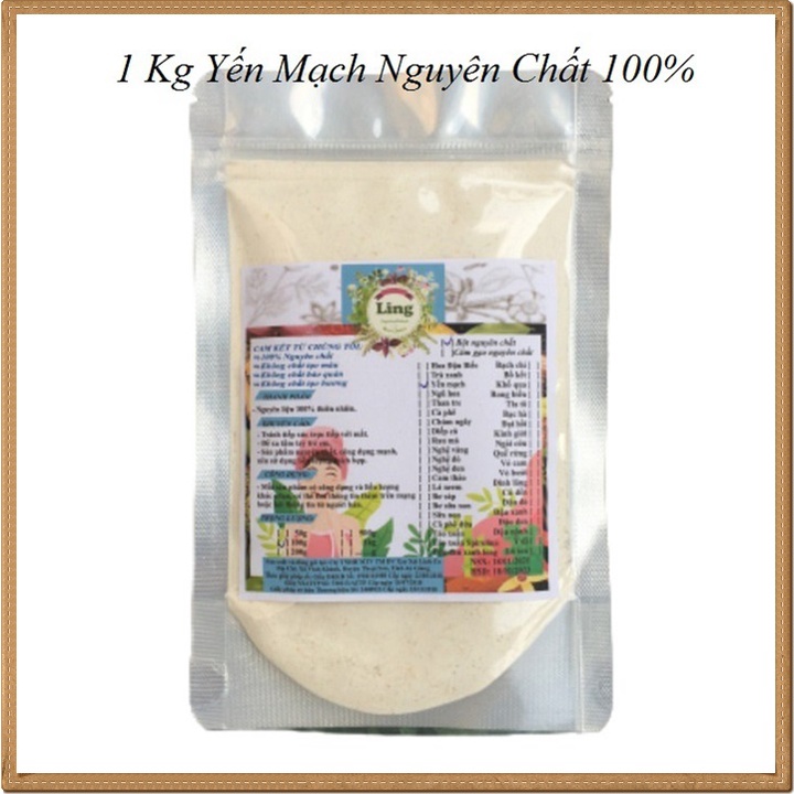 [Sỉ-Rẻ] Bột Yến mạch 1 Ký nguyên chất thiên nhiên 100% có giấy VSATTP và ĐKKD dùng đa công dụng [Lẻ-Sỉ]