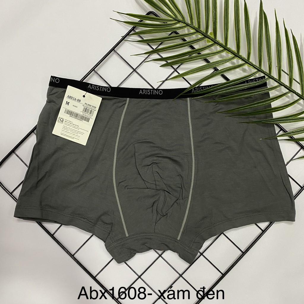 Sịp Đùi Quần Lót Nam Boxer Aristino ABX1608 Quần Xì Chất Cotton Mềm Mại Thoáng Mát Thấm Hút