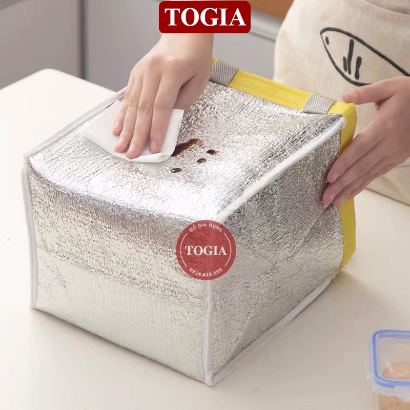 Túi Giữ Nhiệt - Túi Đựng Hộp Cơm Văn Phòng Hình Cá 19 x 23cm TOGIA