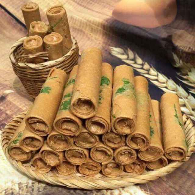 500gr bánh ống ngò nhân bơ đậu phộng giòn béo thơm ngon