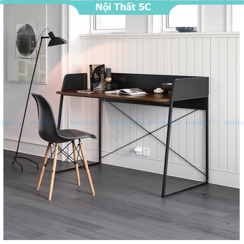 Bàn làm việc phong cách hiện đại sang trọng, bàn học nhiều màu mặt bo góc an toàn cho bé mặt gỗ MDF phủ melamine