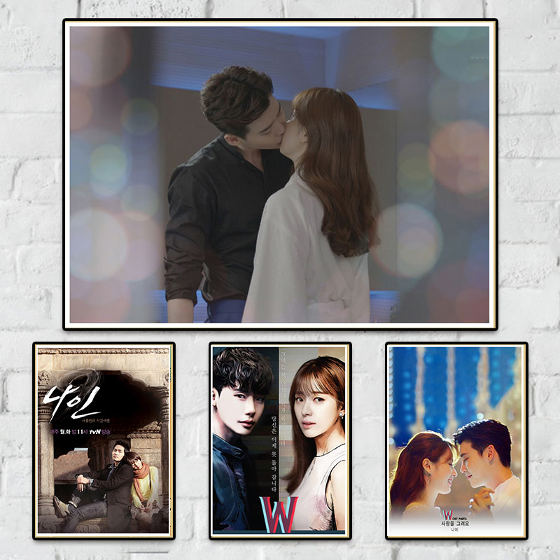 Poster Treo Tường Hình Nhóm Nhạc Nine: 9 Times Travel / W: Two Worlds Phong Cách Hàn Quốc
