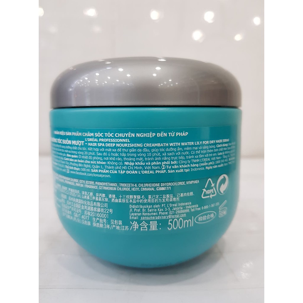 Kem Hấp Dầu Ủ Tóc LOREAL PROFESSIONNAL HAIR SPA 500ml