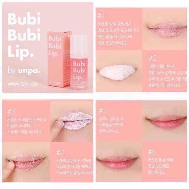 Tẩy tế bào chết môi sủi bọt BuBi Bubi Lip