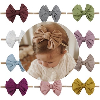 Bé In Nơ Thắt Tóc Kẹp Tóc Co Giãn Dễ Thương Băng Đô Thời Trang Handmade Tóc Nơ Nylon Phụ Kiện Tóc