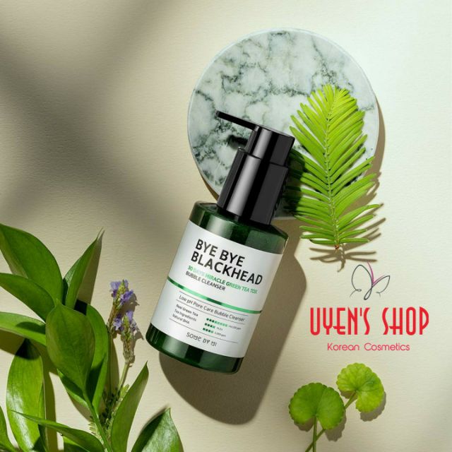 Sữa rửa mặt sủi bọt Some By Mi Bye Bye Blackhead 30 days Miracle Green Tea Tox Bubble Cleanser 120ml