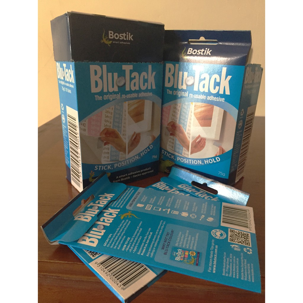 Đất sét dính Blutack của Bostik, Australia