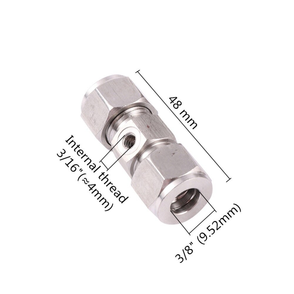 Đầu Nối Ống Nước Chữ T 3/8 "Ppipe Fit 9.52mm 3/16" Bằng Thép Không Gỉ