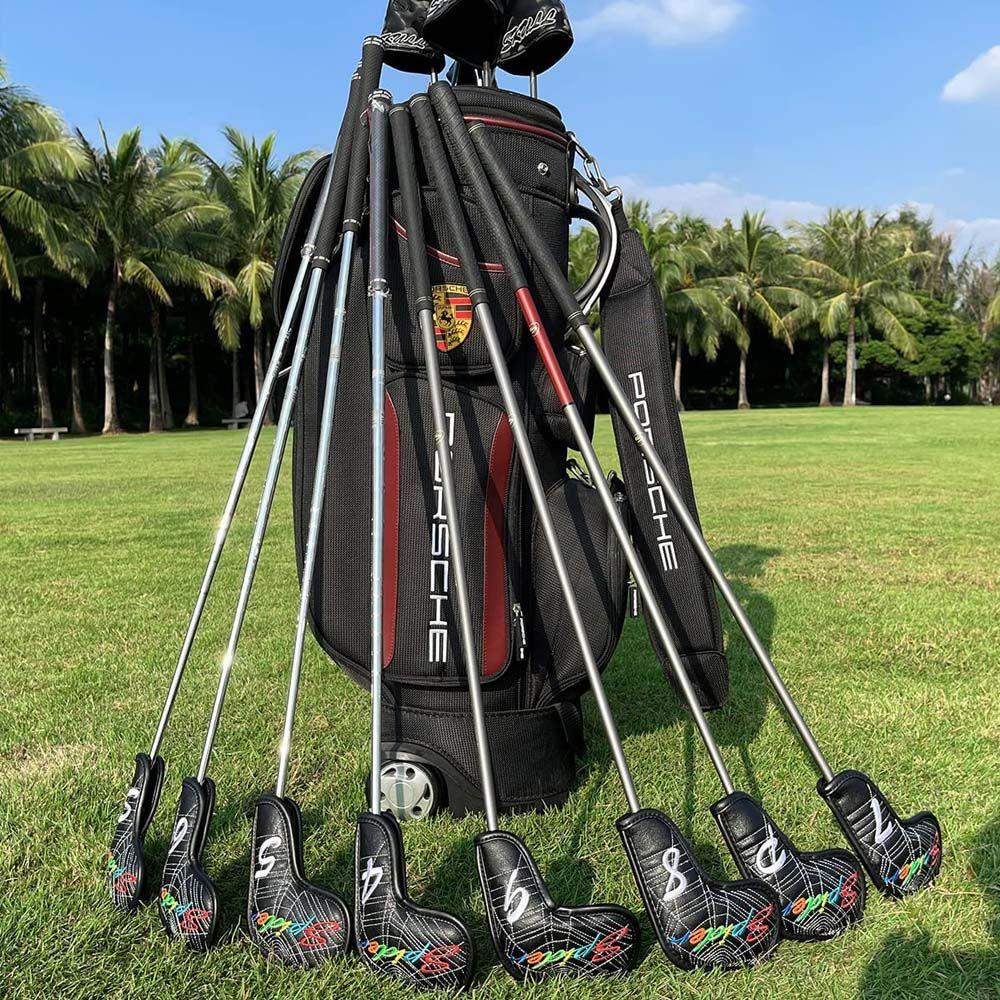 Vỏ Bọc Đầu Gậy Đánh Golf 4-9P ,S ,A ,X Thêu Họa Tiết Độc Đáo Tiện Dụng