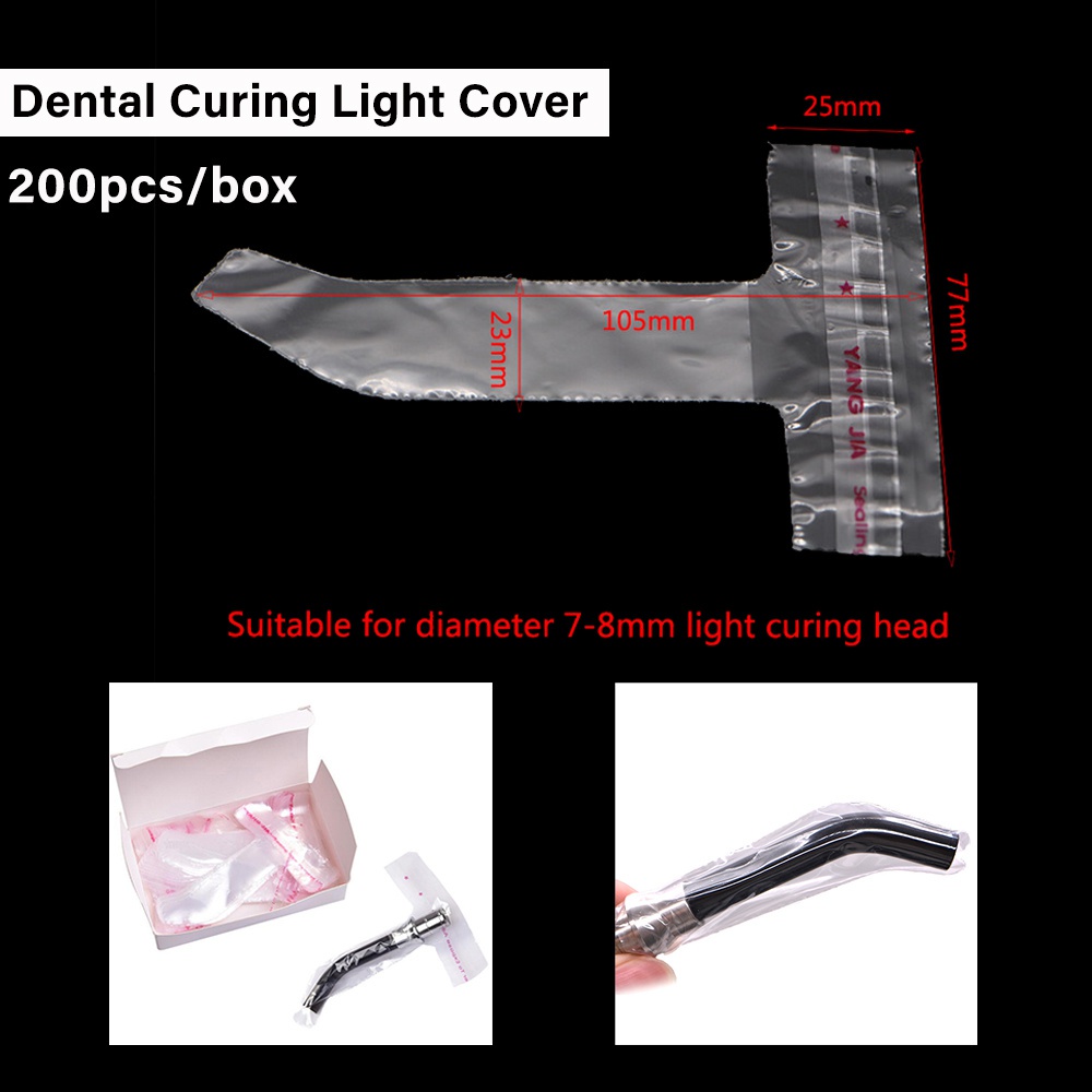 Set 200 Vỏ Bọc Đèn Bảo Vệ Đầu Chuyên Dụng Cho Nha Khoa