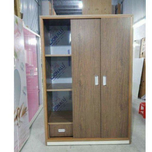 Tủ quần áo  lùa đẩy nhựa đài Loan 3 cánh kt 185*126*50cm Freeship