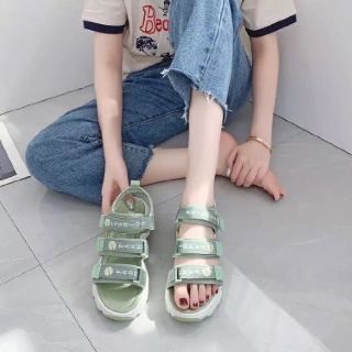 Dép Sandal hoa cúc Nữ, Dép quai hậu nữ HAPU đế xuồng cao 5cm