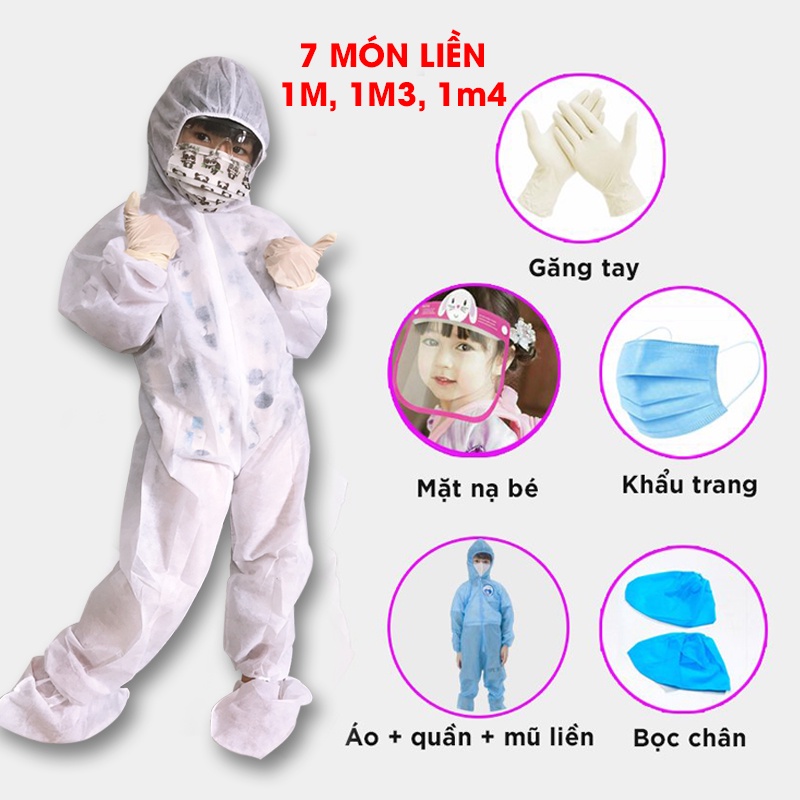 [NHIỀU SIZE - DÀY DẶN]  Đồ bảo hộ phòng dịch - đồ bảo hộ y tế BỘ LIỀN