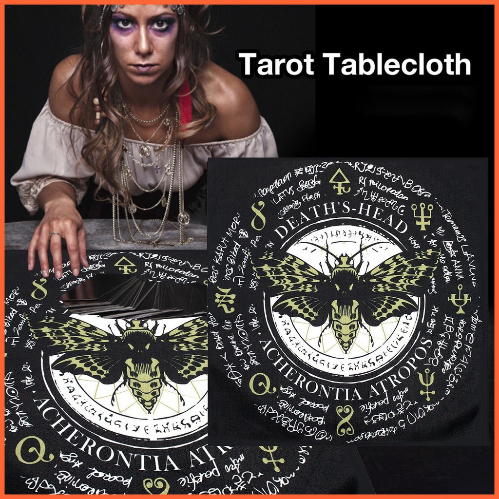 Khăn Trải Bàn Hình Vuông In Họa Tiết Bài Tarot / Phù Thủy / Altar Chiêm Tinh / Phù Thủy