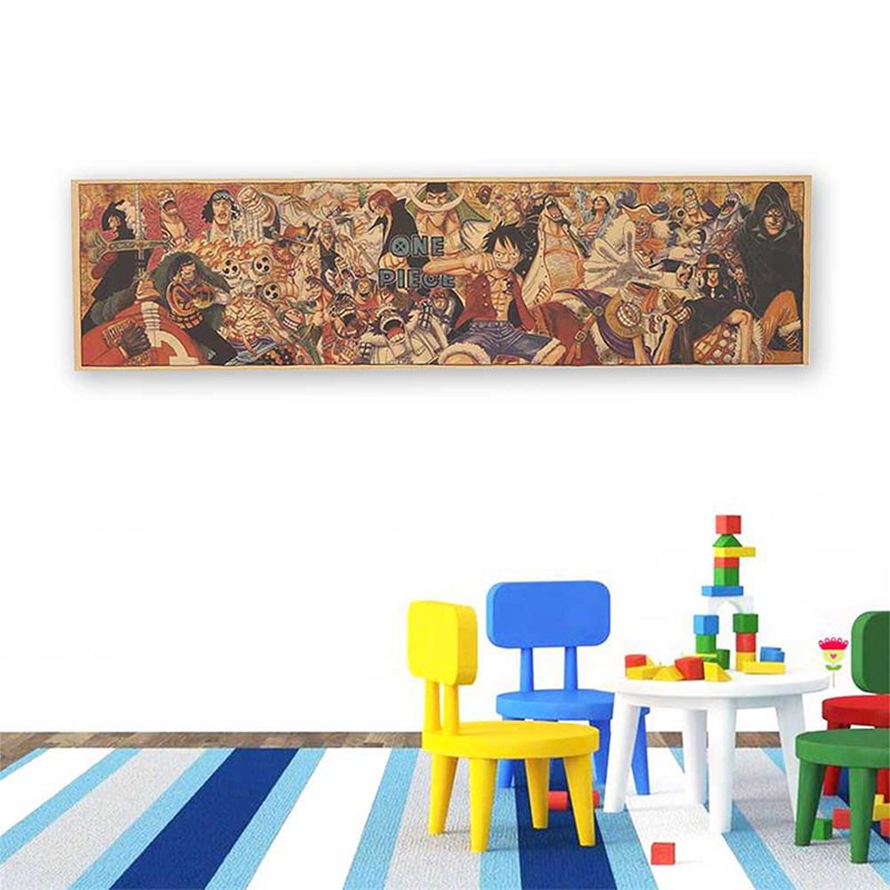 Tranh treo tường DL hình One Piece 72x19cm trang trí nội thất