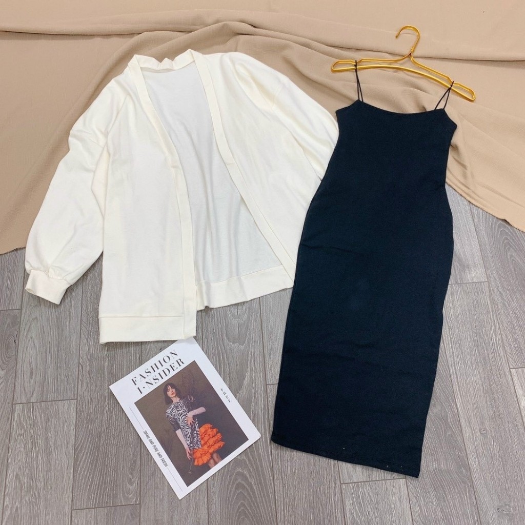 Váy Body 2 Dây Kèm Áo Khoác Cagidan | BigBuy360 - bigbuy360.vn